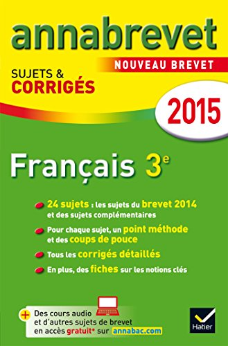 Annabrevet 2015 français 3ème