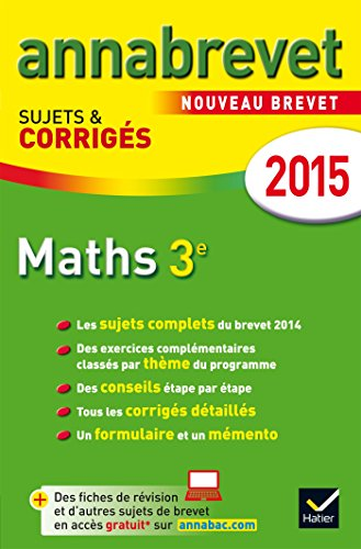 Annabrevet 2015 maths 3ème
